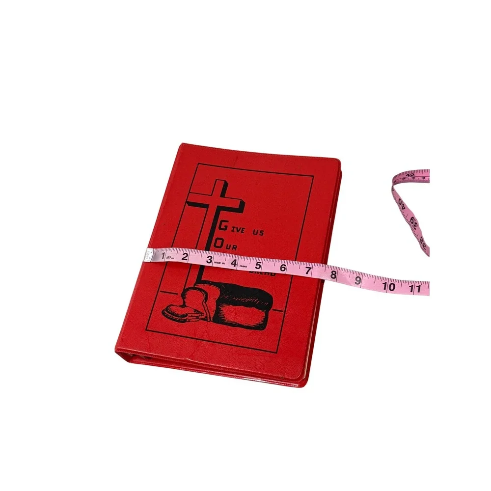 Vintage Zion Lutheran Church Cook Book Gowrie Iowa Red 3-Ring Binder